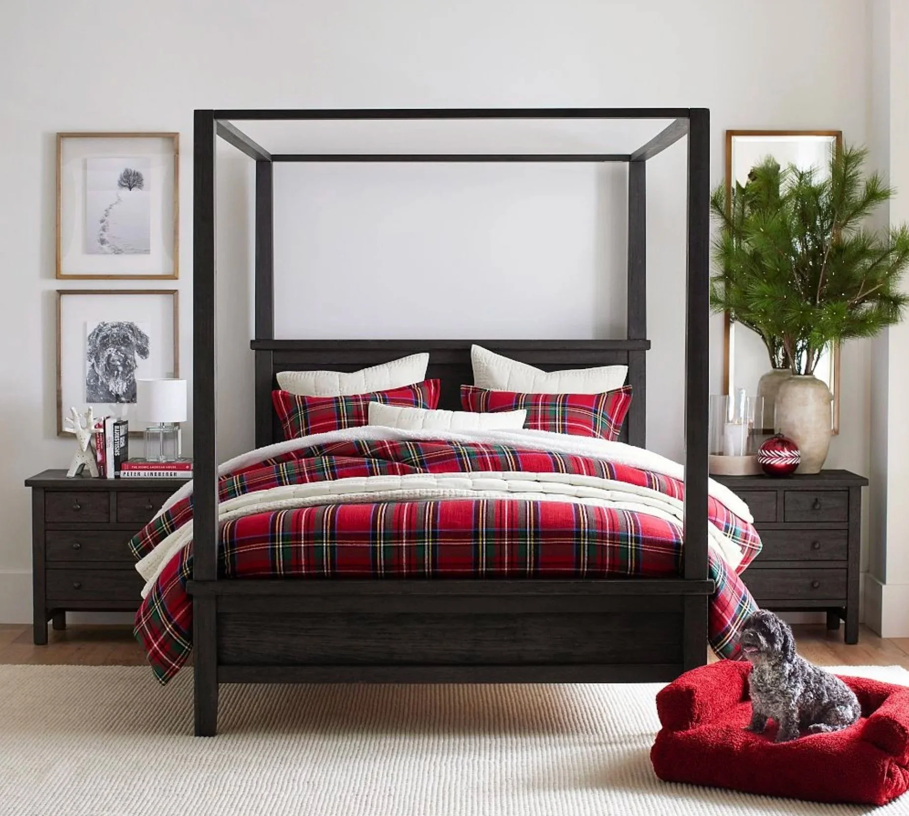 Stewart Plaid Red for Pottery Barn