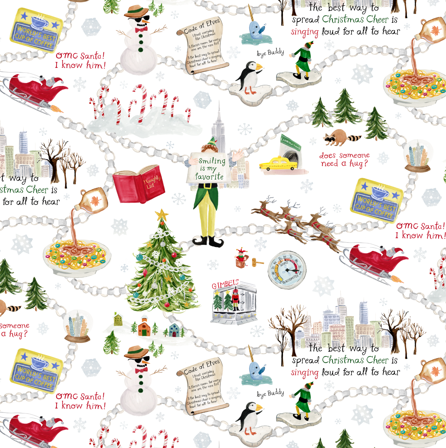 Elf x Pottery Barn comforter