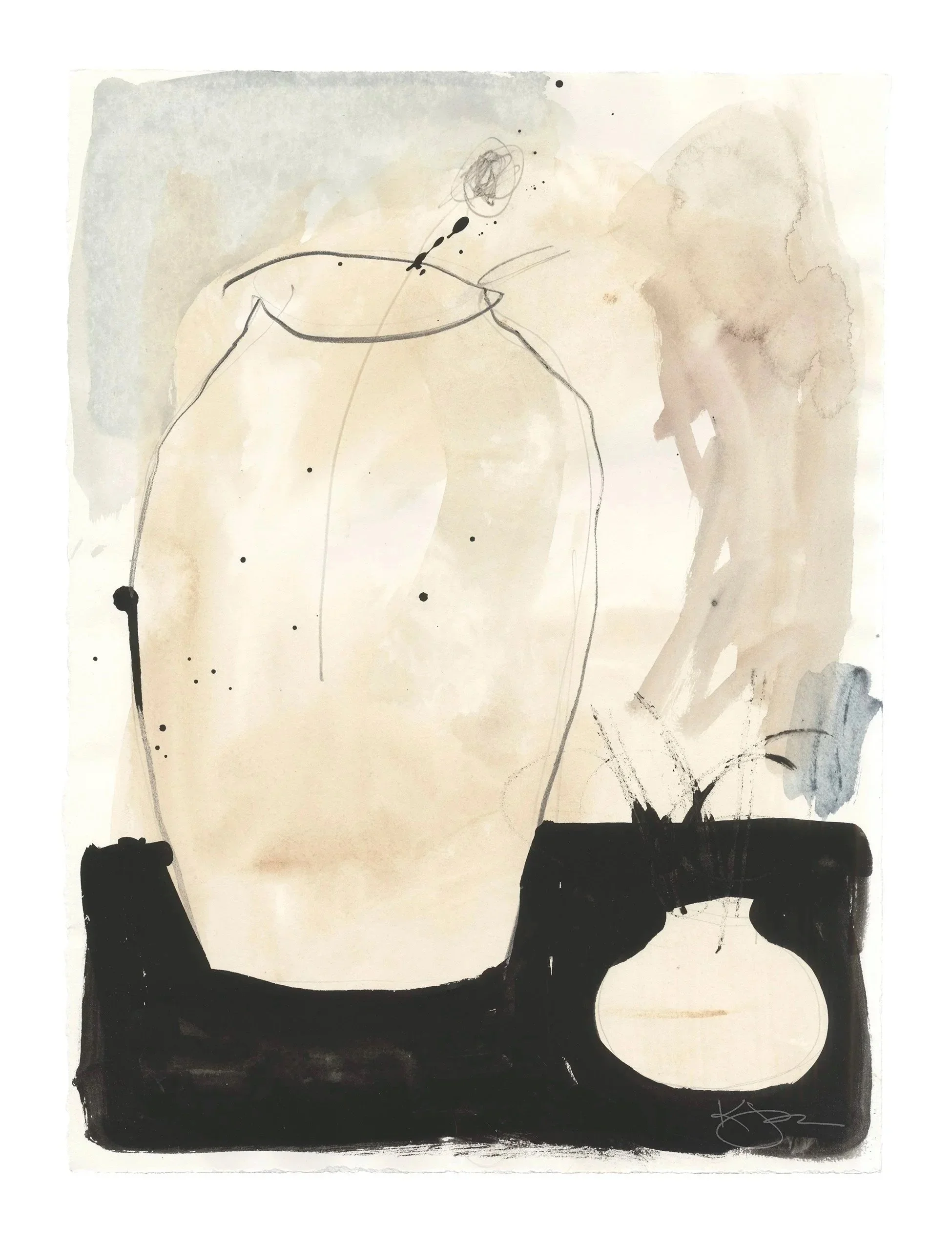 'Inky Vases'  Wall Art for PB Spring 2024