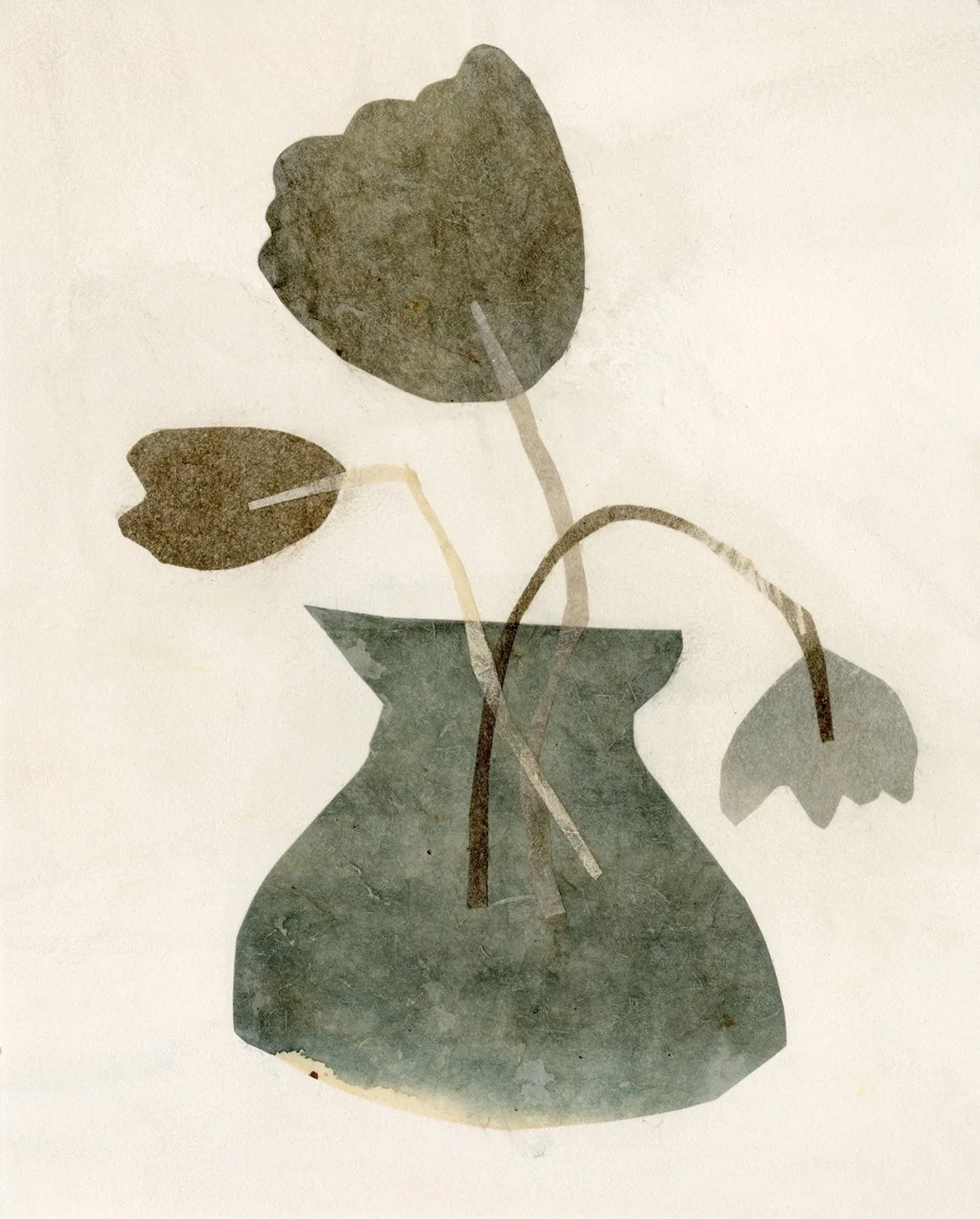 Paper Collage Botanicals Wall Art for Pottery Barn