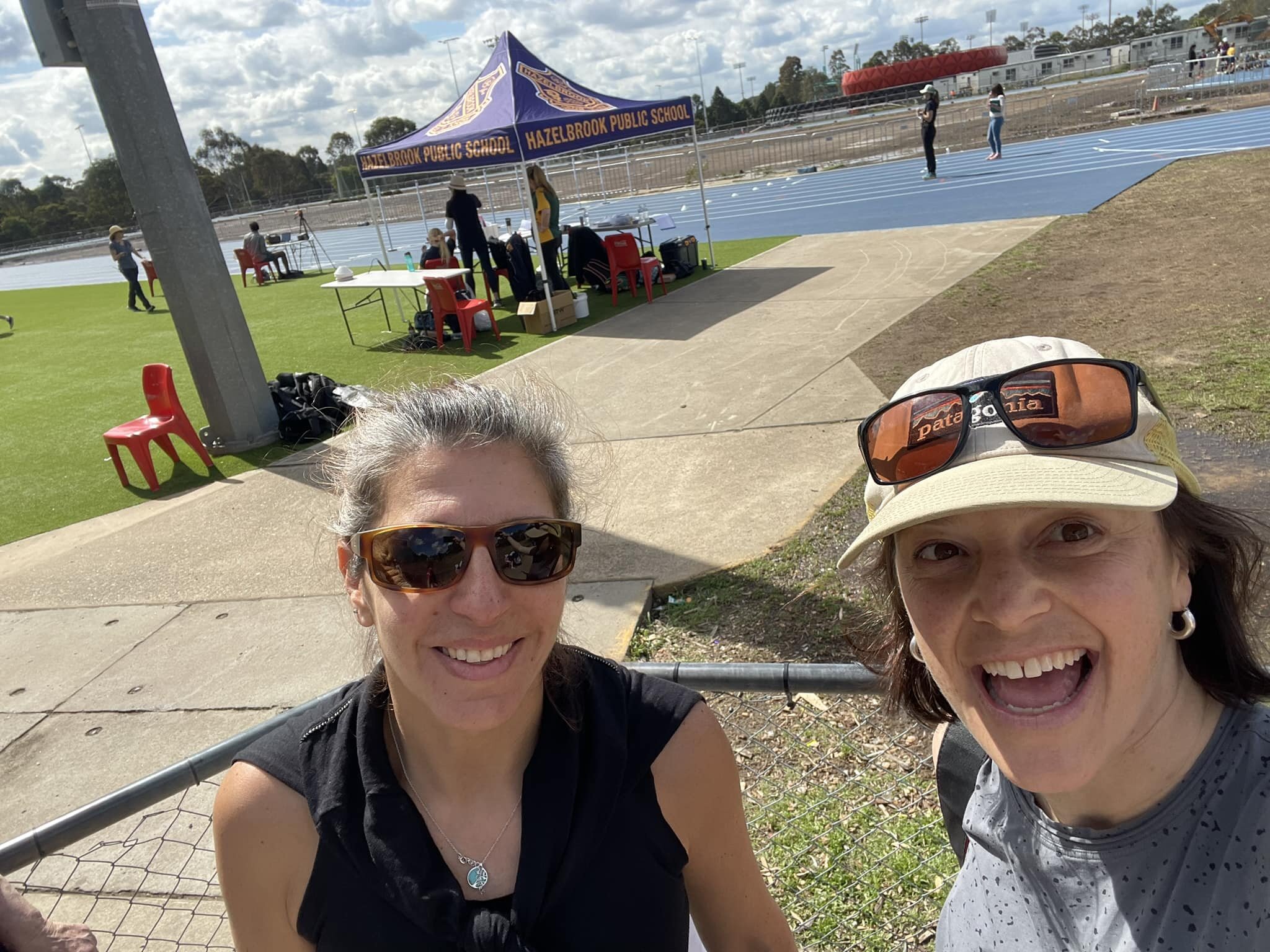 A different day for our physio Annabel and pilates instructor Tania cheering on our kids at the Blue Mtns Zone Athletics competition 🎉🏃🏽🏃🏽&zwj;♀️