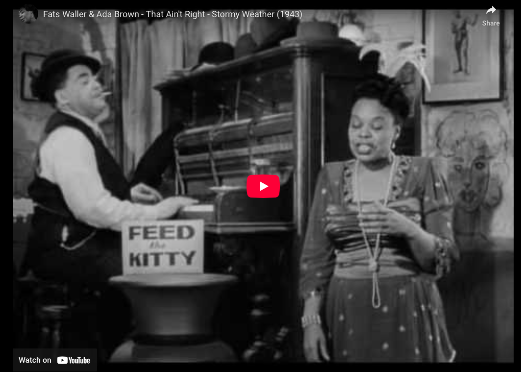 "That Ain't Right"—Fats Waller &amp; Ada Brown