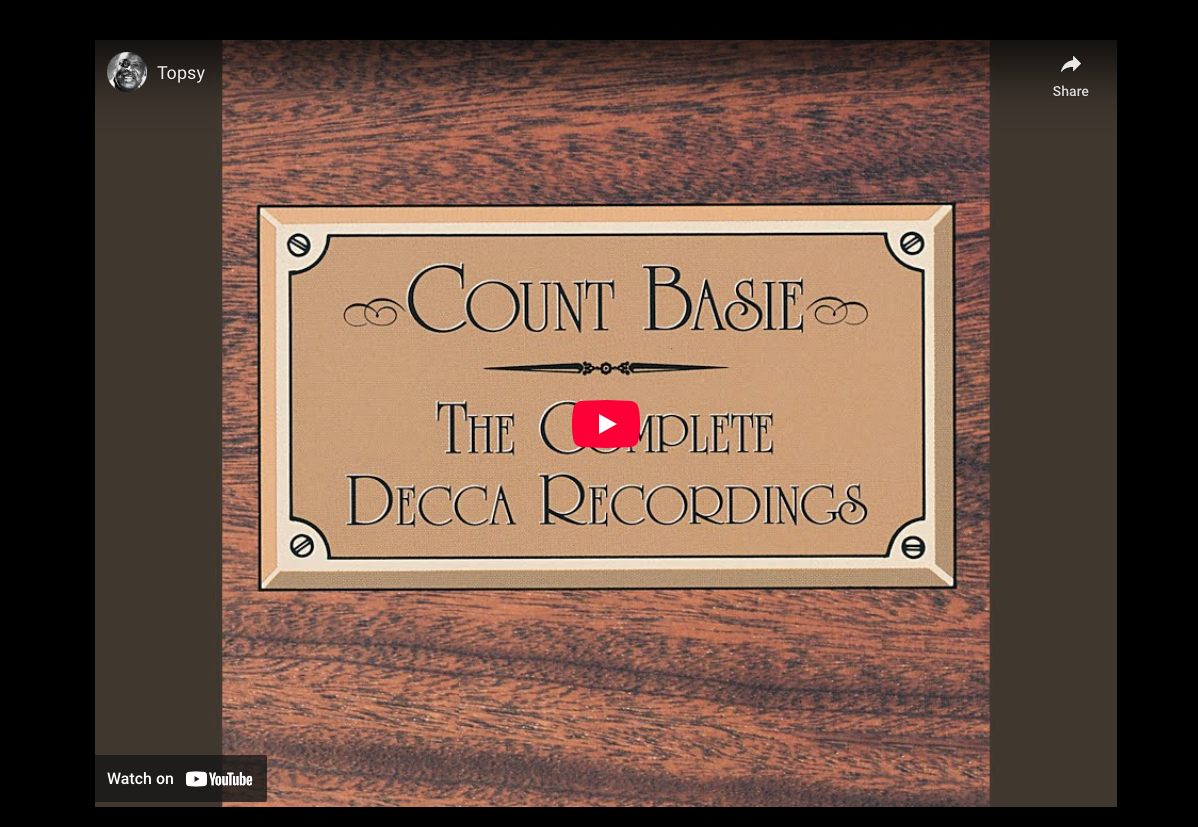 Count Basie—”Topsy”