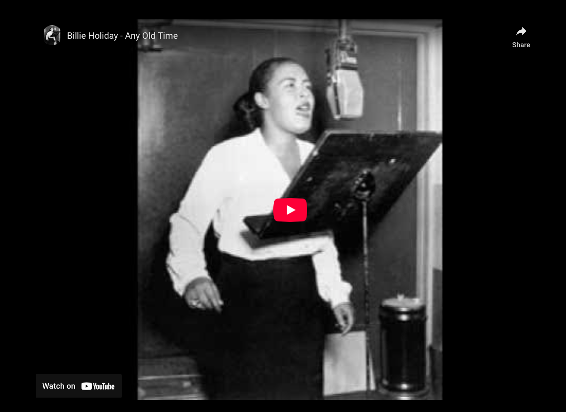 Billie Holiday with Artie Shaw & Orchestra—”Any Old Time”
