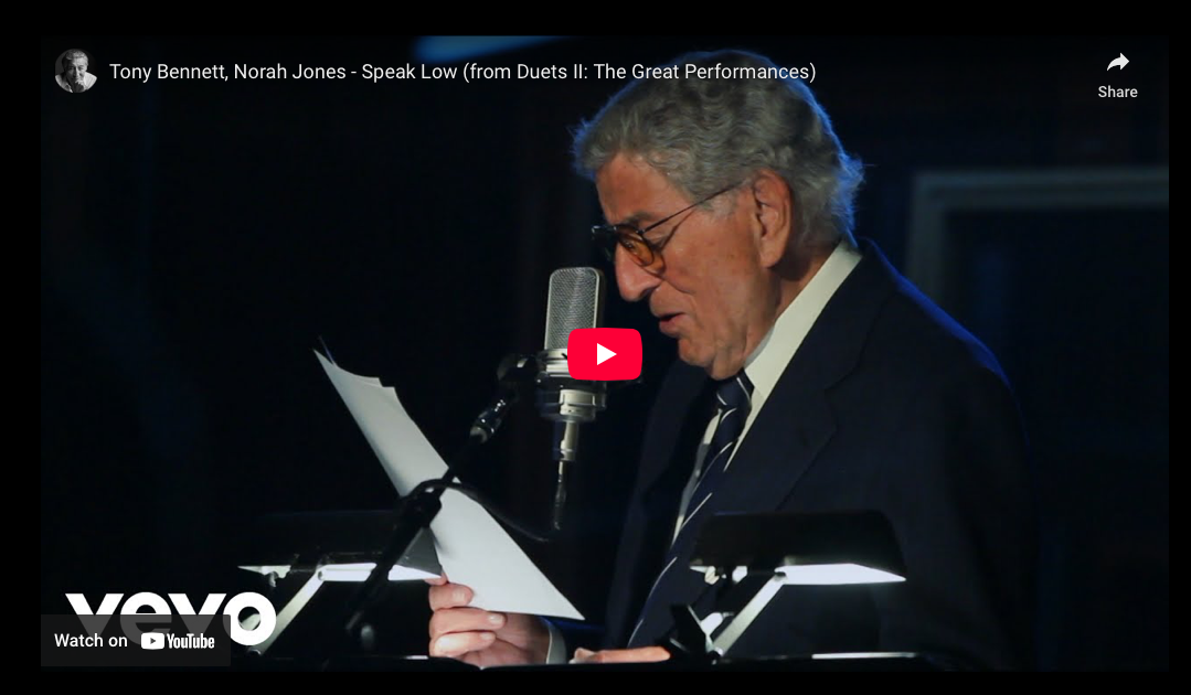 “Speak Low”—Tony Bennett & Norah Jones, A Tribute to Piet Stokkermans