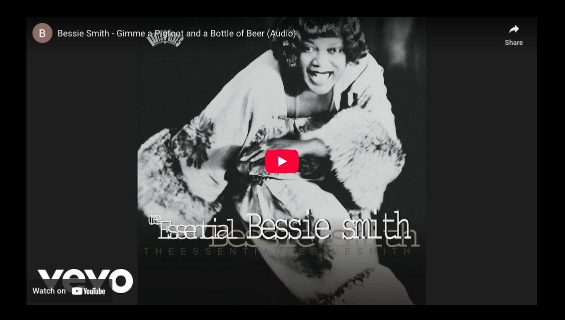 Bessie Smith—”Gimme A Pigfoot And A Bottle Of Beer” (1933)