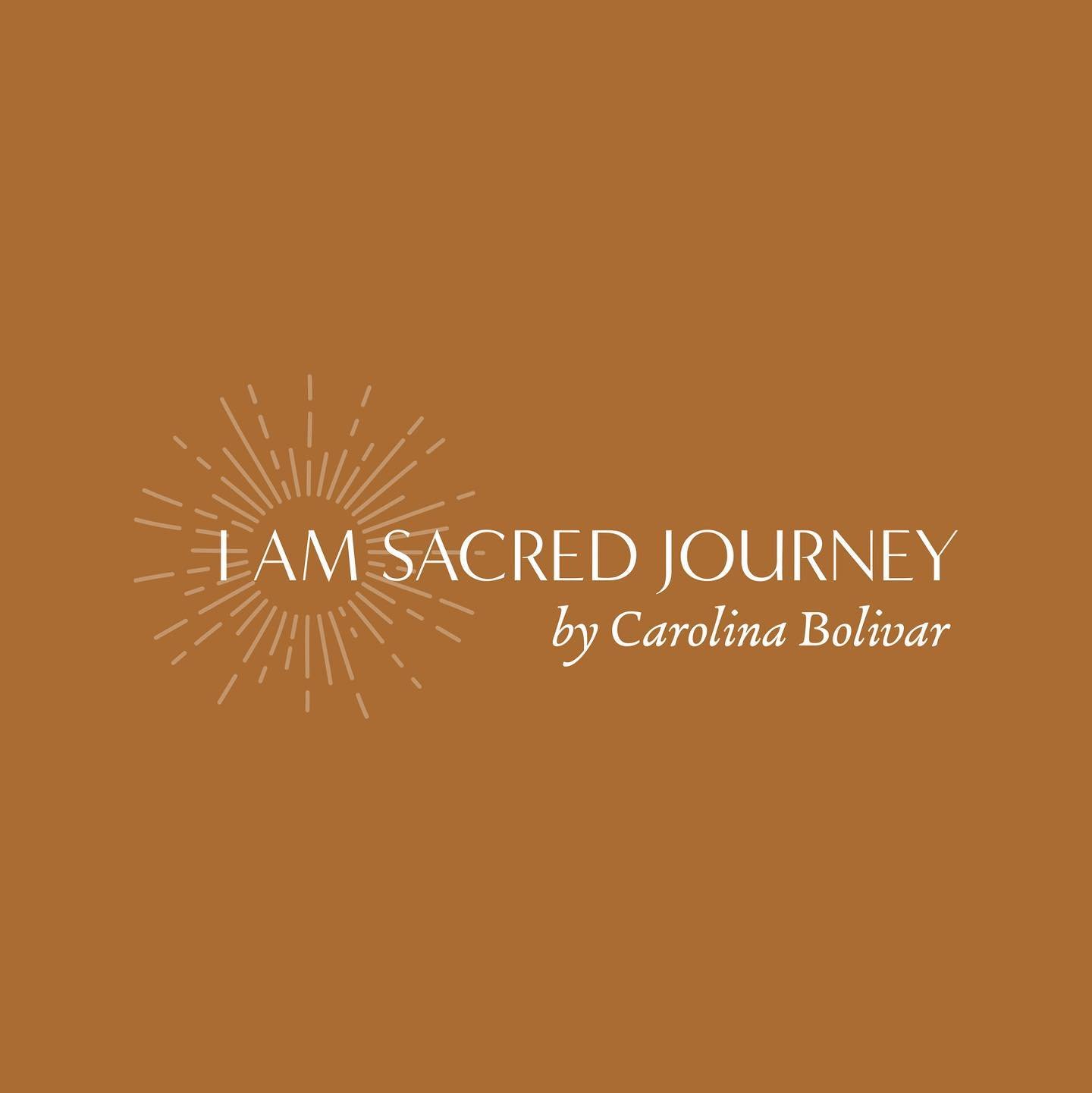 A logo I recently designed for @iamsacredjourney. She wanted it simple so the fonts are key to make it shine. And who doesn&rsquo;t love a pretty starburst? I&rsquo;m feeling the earthy tones as well. So glad she loves it ✨
⠀⠀⠀⠀⠀⠀⠀⠀⠀
#graphicdesign #