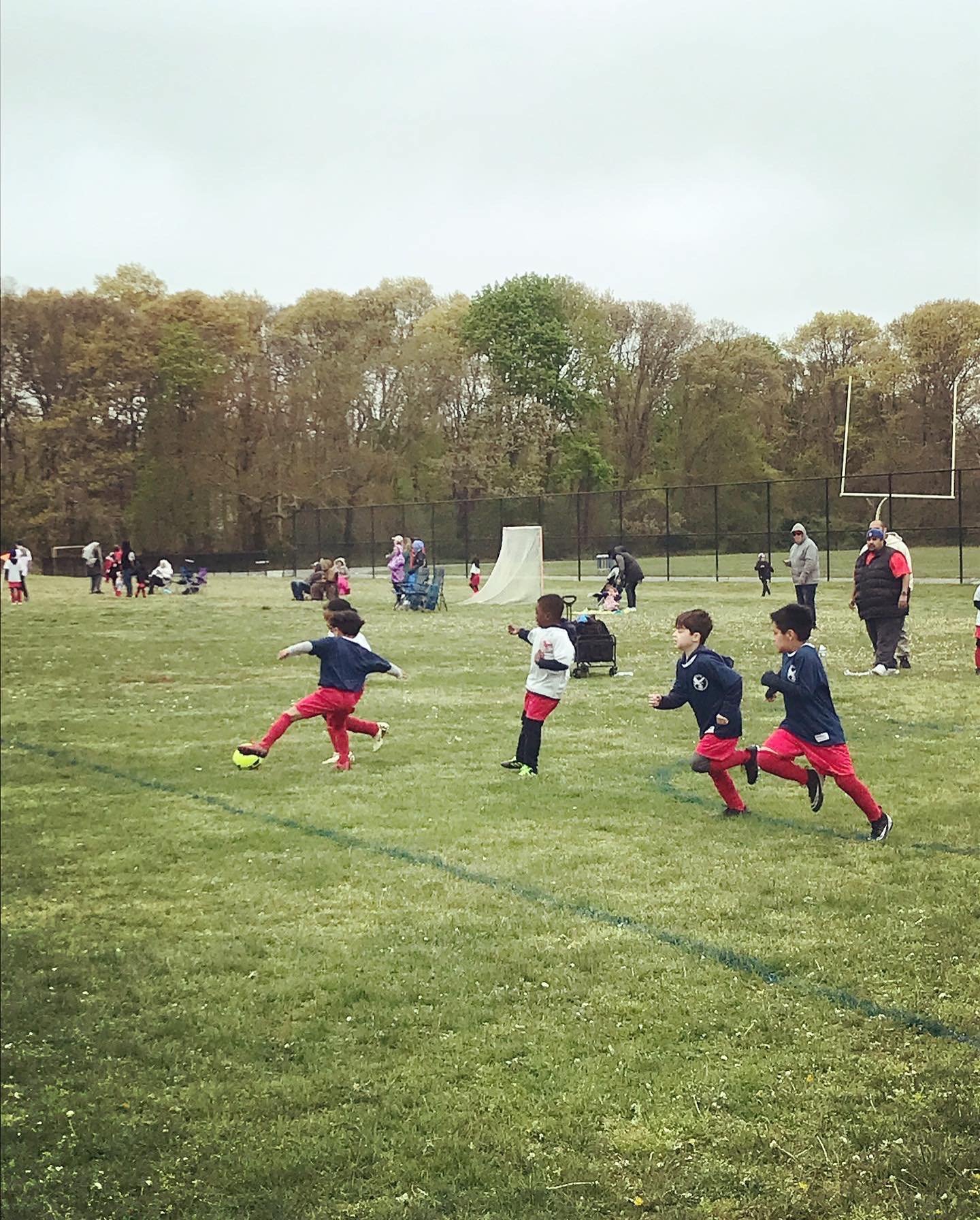Elliot and his team had such a great game today! Score was 1-1 and everyone did an awesome job. A bit cold but such an exciting game to watch. Go Cardinals ⚽️ #soccer #bellportsoccer #sports #goteam