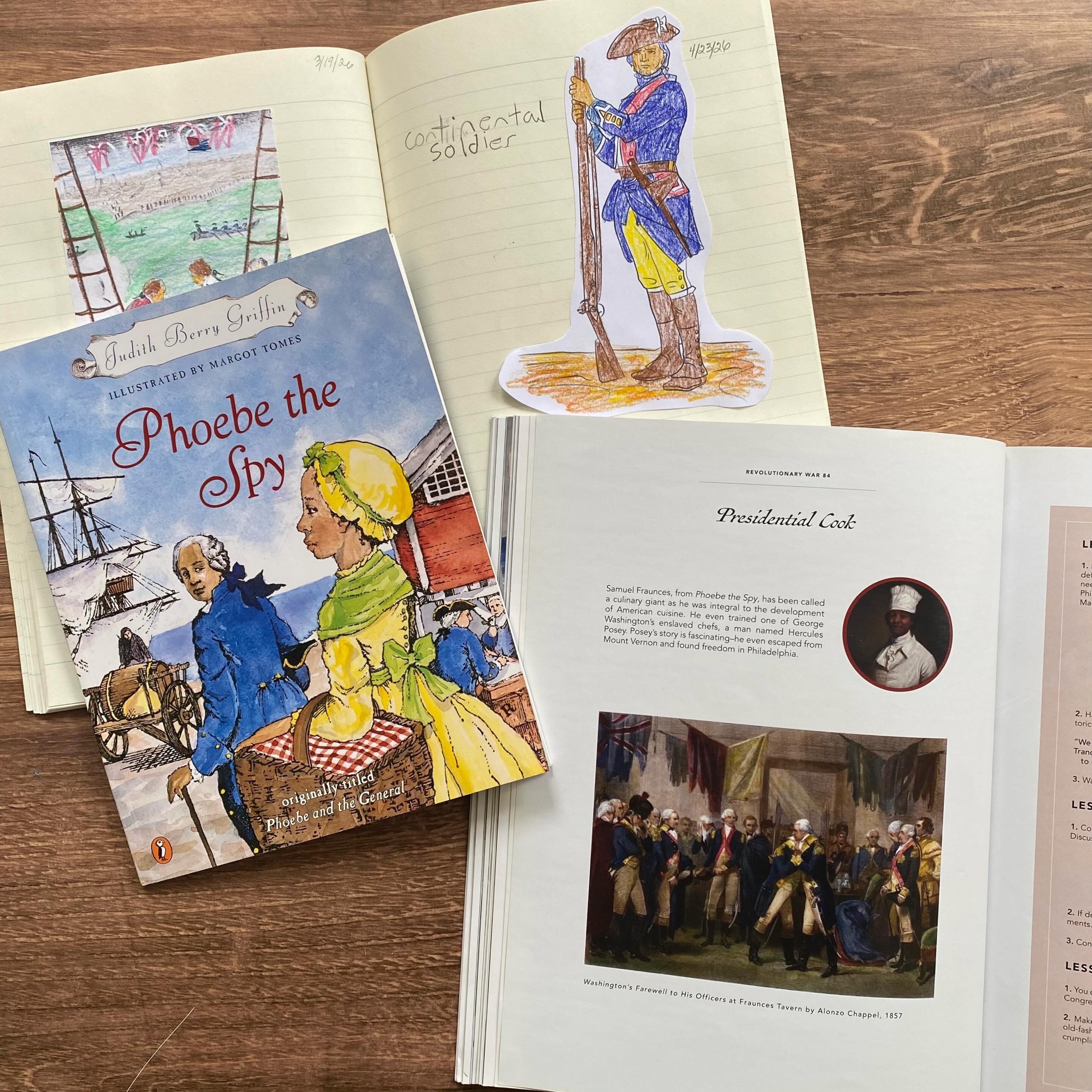 Been loving our history these past several weeks as we start learning about the Revolutionary War. We read Phoebe the Spy which is based on the 1776 plot to kill Washington. Then we read The Winter at Valley Forge, which was a nice peek into the hars