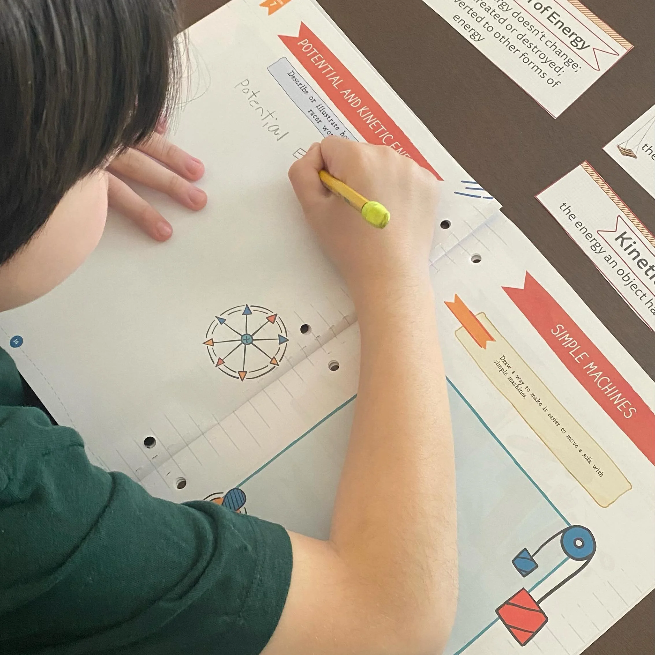A little homeschool update: We&rsquo;ve been moving along nicely trying to finish everything up for the school year and have a little more to go! History and science are done! I have to say we both enjoyed our recent lessons. Motion &amp; Simple Mach