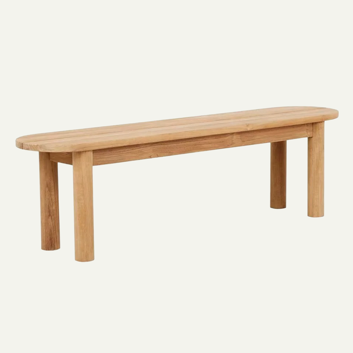 Bench - Cannes Oval in Natural Teak