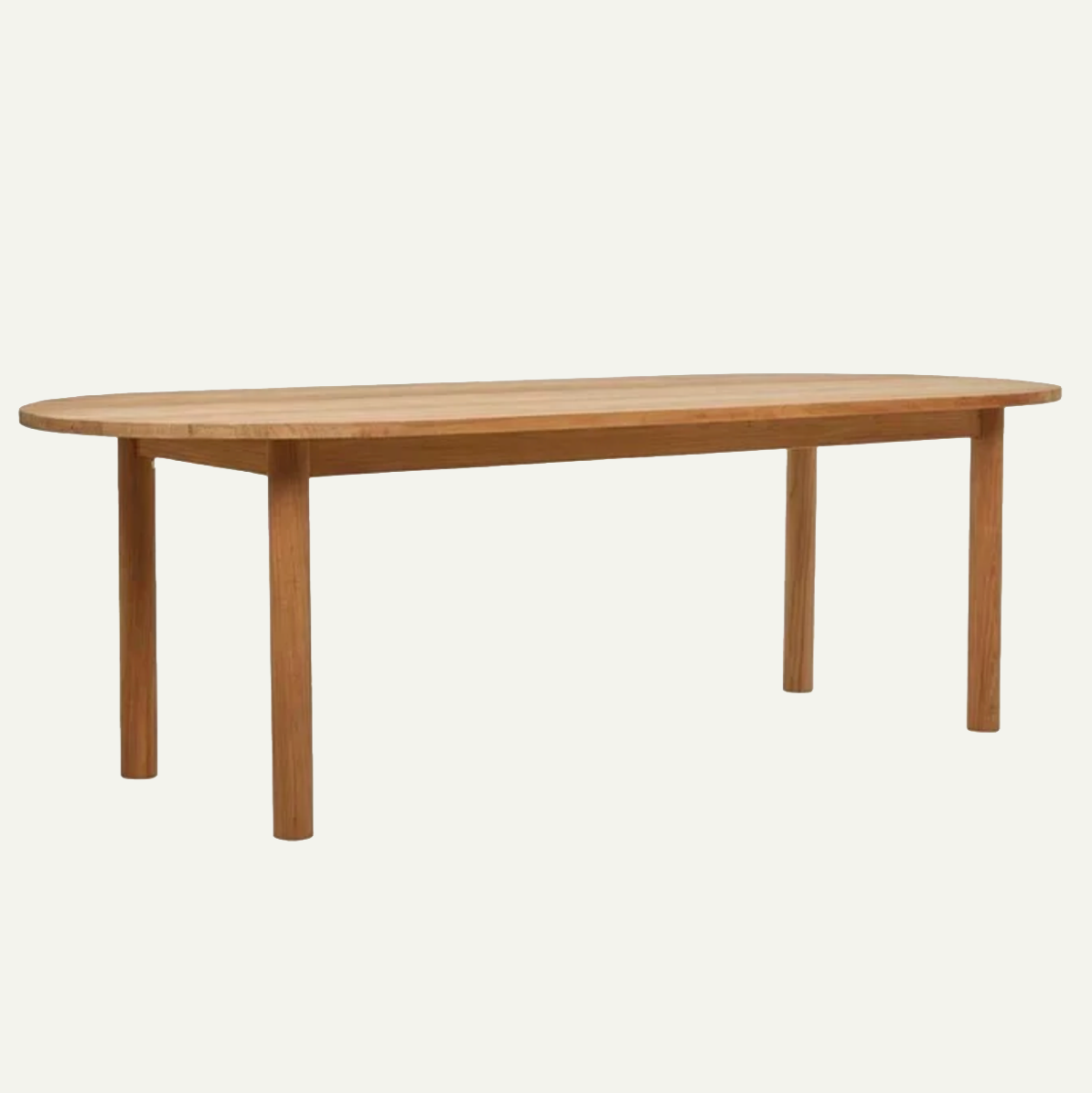 Dining Table - Cannes Oval in Natural Teak