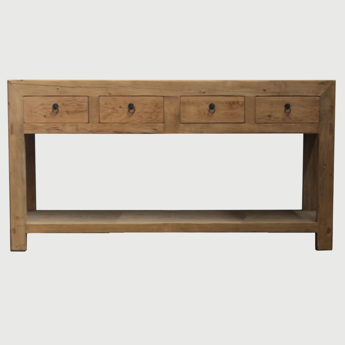 Console - 4 Drawer with Shelf