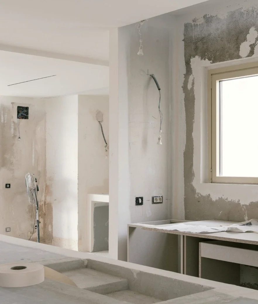 builder completing kitchen renovation Newcastle.webp