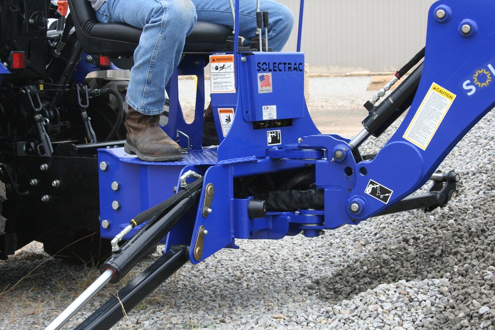 e25 Electric Tractor with Backhoe — Solectrac