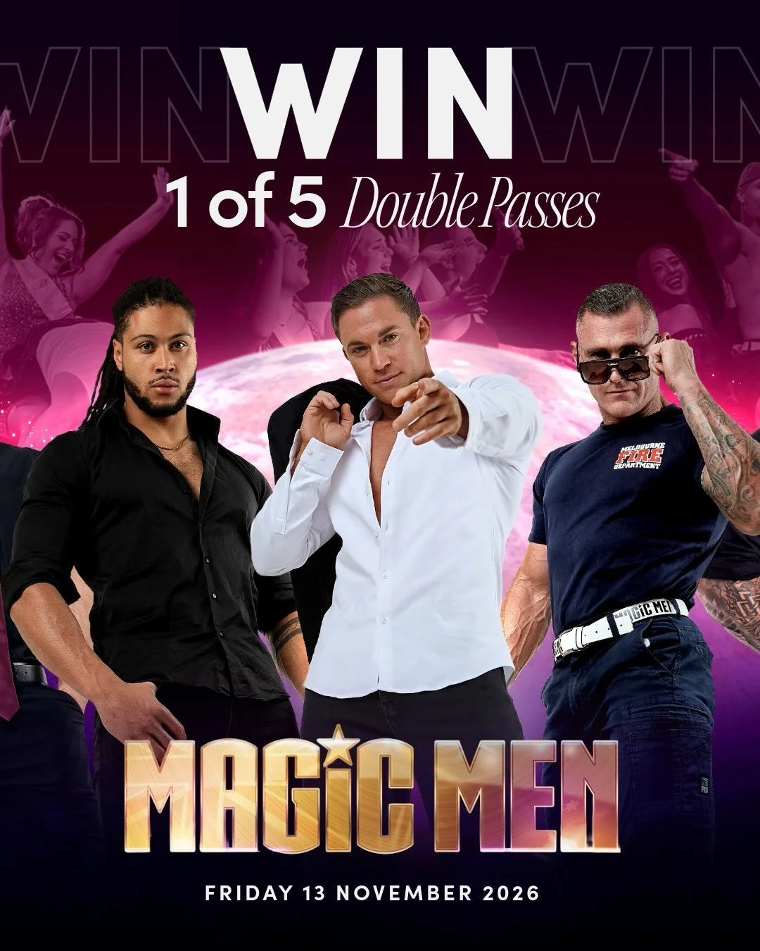 GIVEAWAY TIME 💪😍🎟️

The Ultimate Ladies&rsquo; Night Out returns to the Hellenic Club on Friday 13 November as @magicmenaustralia brings the most electrifying male revue show back to Canberra for one night only &ndash; and we&rsquo;re giving you t