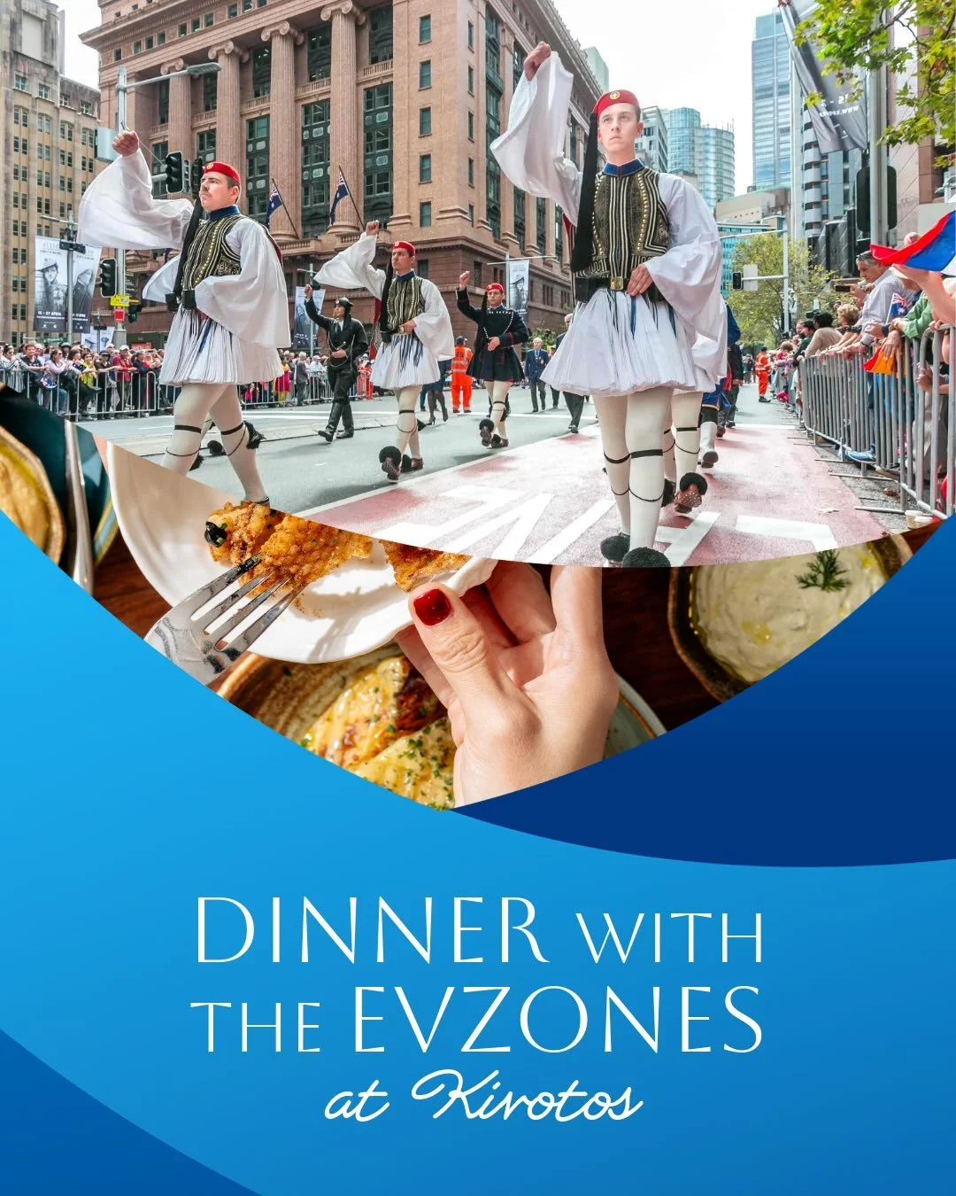 Don&rsquo;t miss the chance to have dinner with the Evzones! 🍽️🇬🇷

The Hellenic Presidential Guard &lsquo;Evzones&rsquo; will be making their first-ever visit to Canberra next Wednesday 28 October for OXI Day. 

Following their historic March into