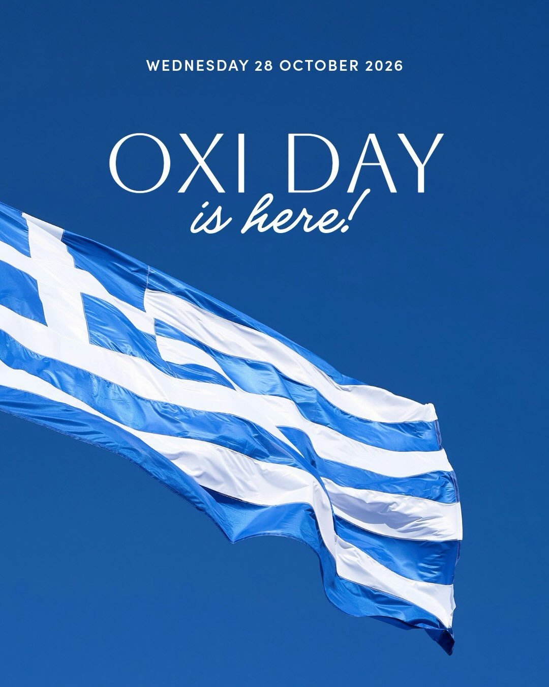 Oxi Day is here! 🇬🇷💙

Discover how you can get involved in this special day with us here at the Hellenic Club today &ndash; hellenicclub.com.au/hellenic-week (link in our bio)

#HellenicClubCanberra #HellenicWeek2026