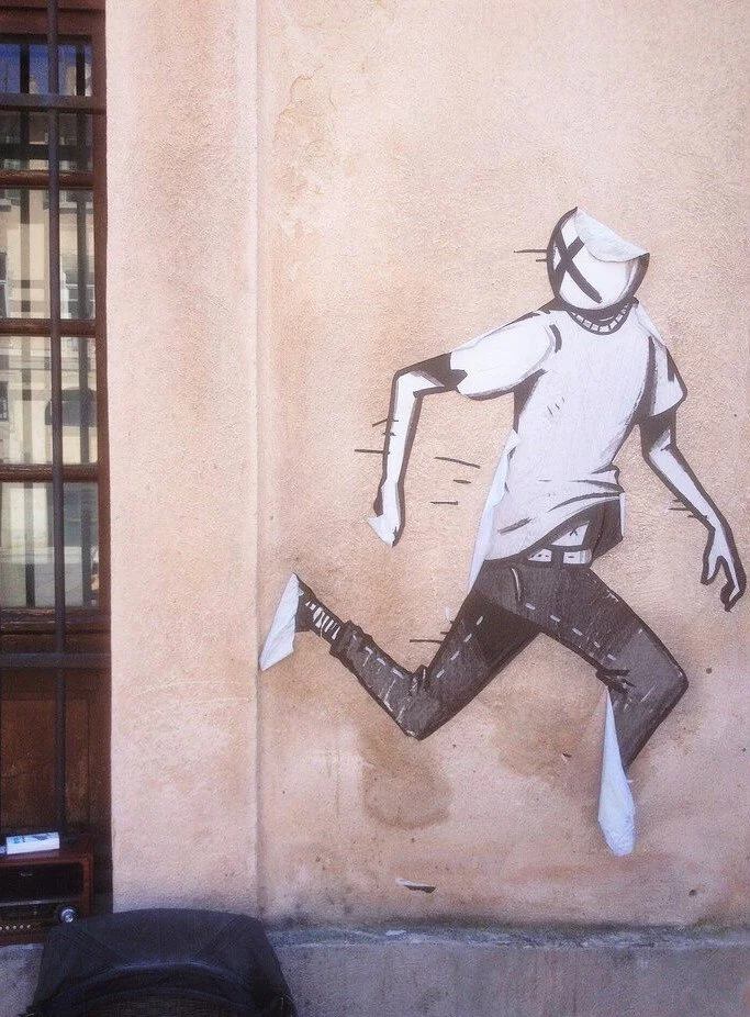 Running Man, Street art Marseille