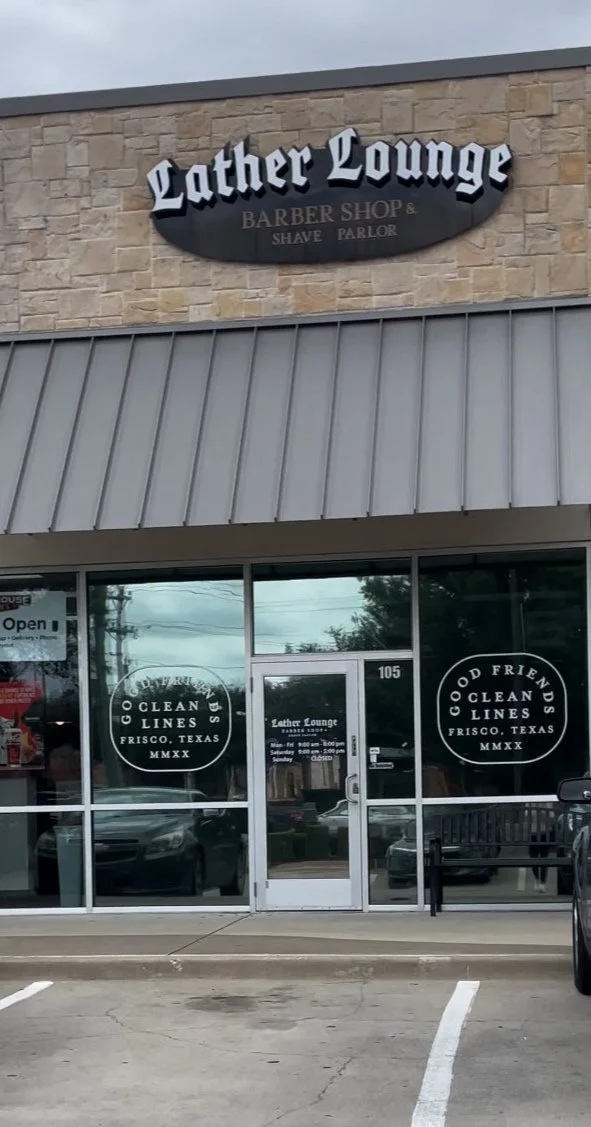 Mckinney tx Frisco Tx Barber shop front view next to cool heads local barber co