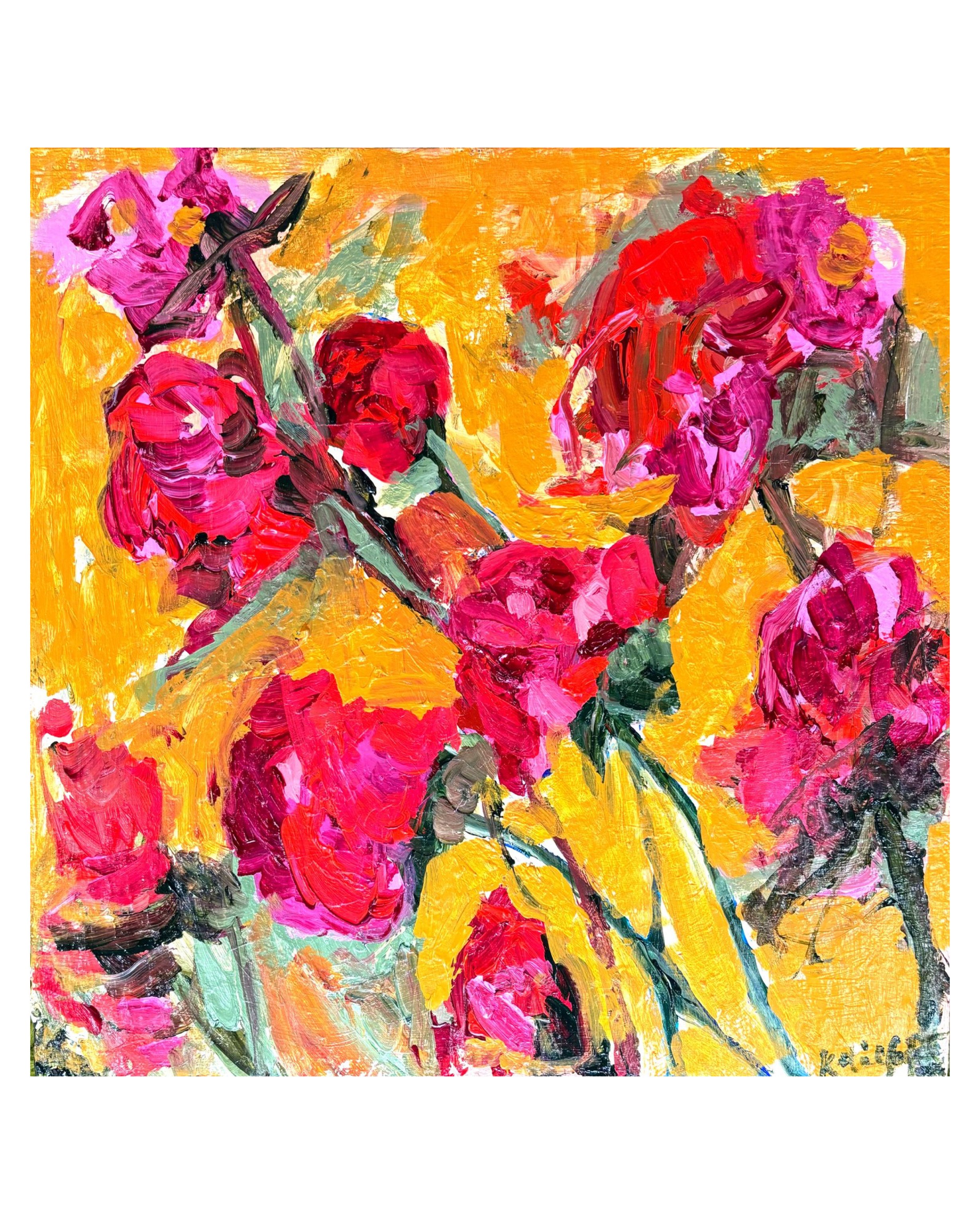 Katie Seifert, "Flowers & Yellow 2"