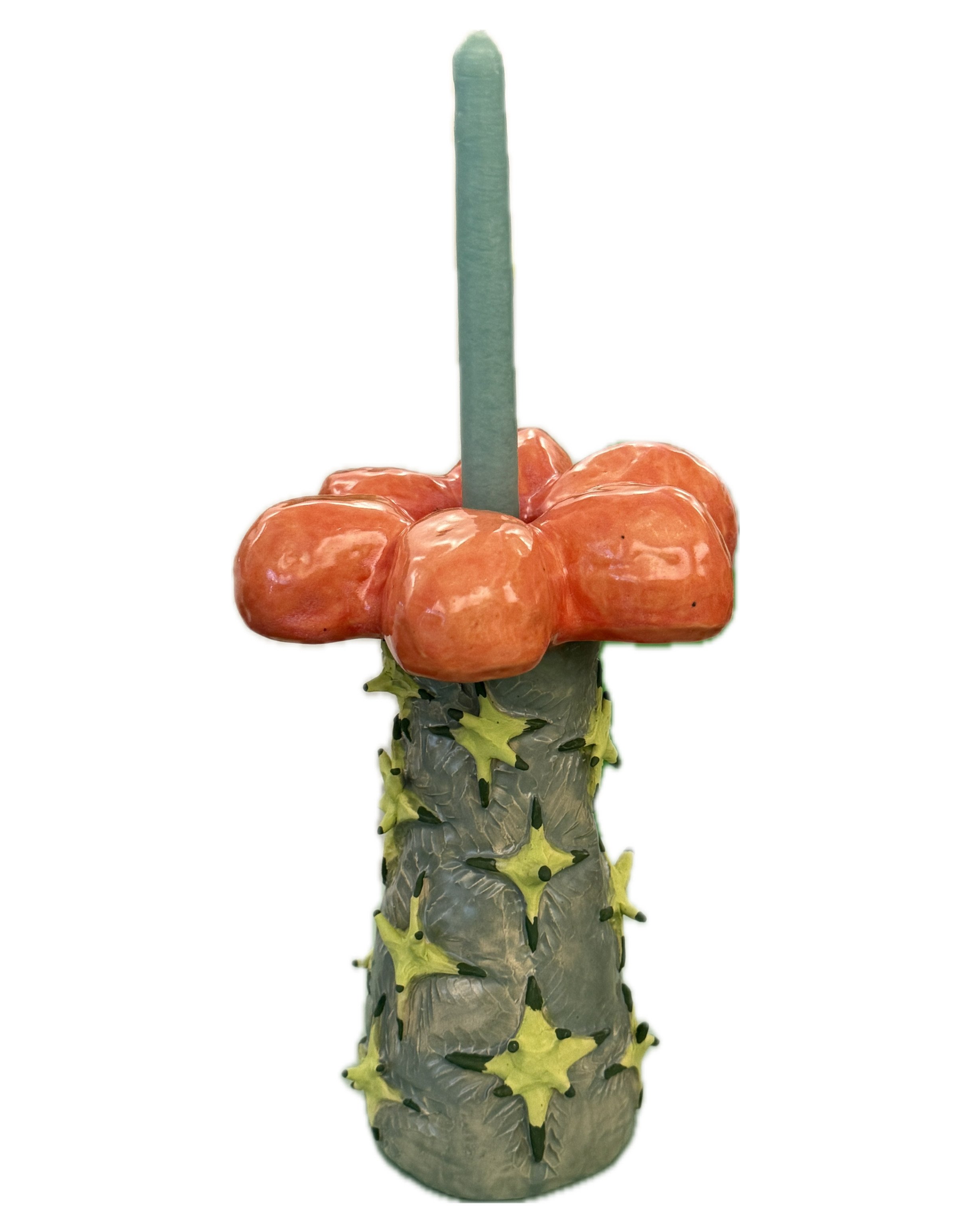 Lindz Redd, "Spikey Flower Candleholder"