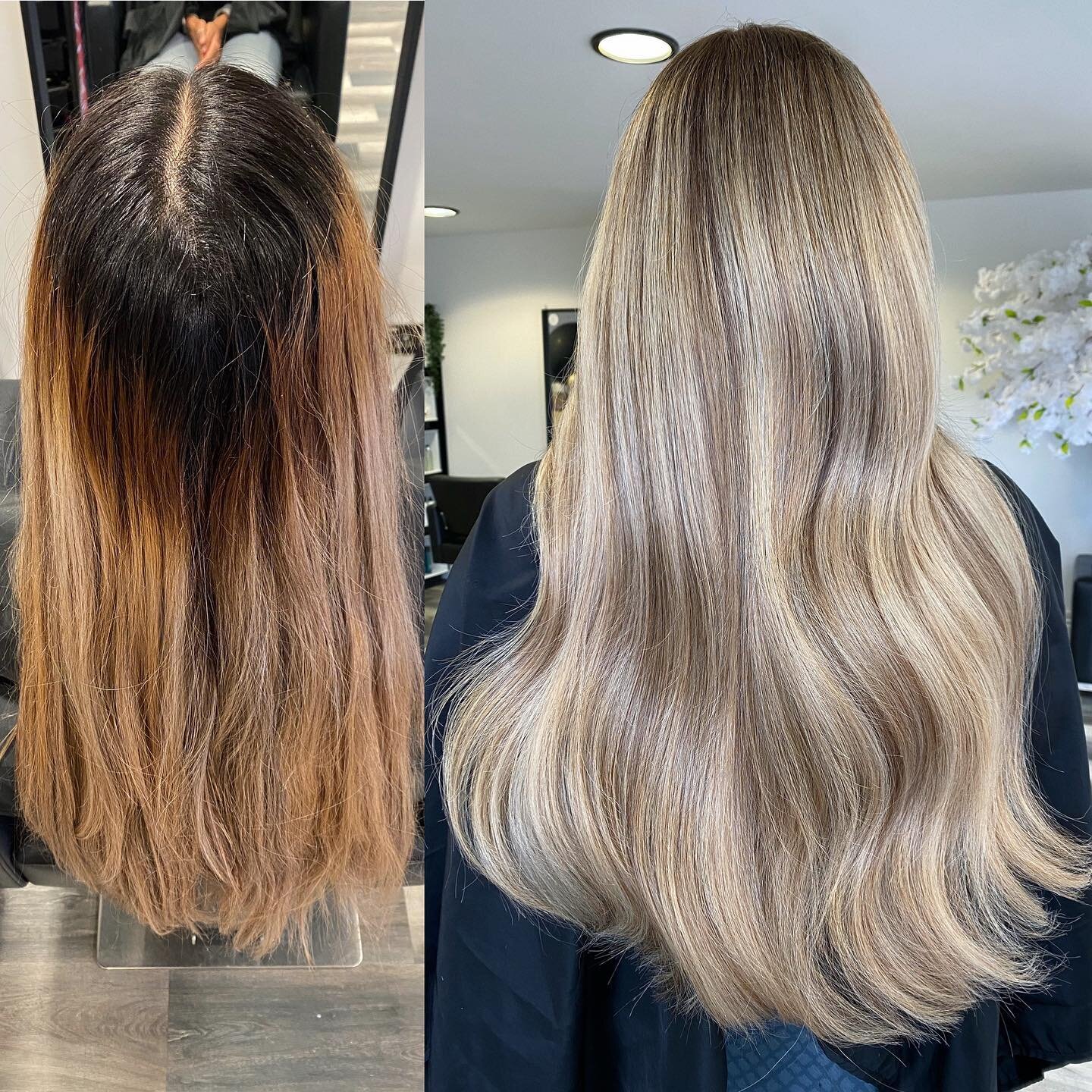𝐩𝐞𝐫𝐟𝐞𝐜𝐭𝐢𝐨𝐧 𝐭𝐚𝐤𝐞𝐬 𝐭𝐢𝐦𝐞 ❣️ 7 hour colour correction adding dimension throughout &amp; seamlessly blending out the natural colour✨

-
-
-
-
#ElliotCaffreyHair #hairextensionspecialist #hairextensionsmanchester #salon #beautyworks #hai