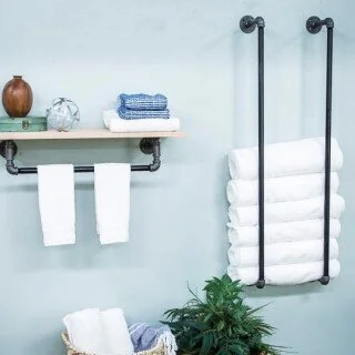 Iron Pipe Towel Bars
