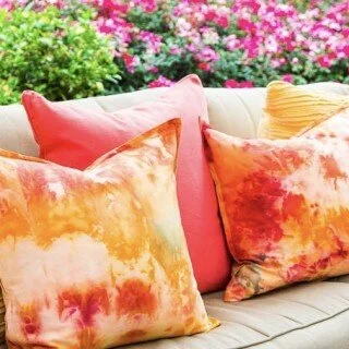 Ice Dye Pillows