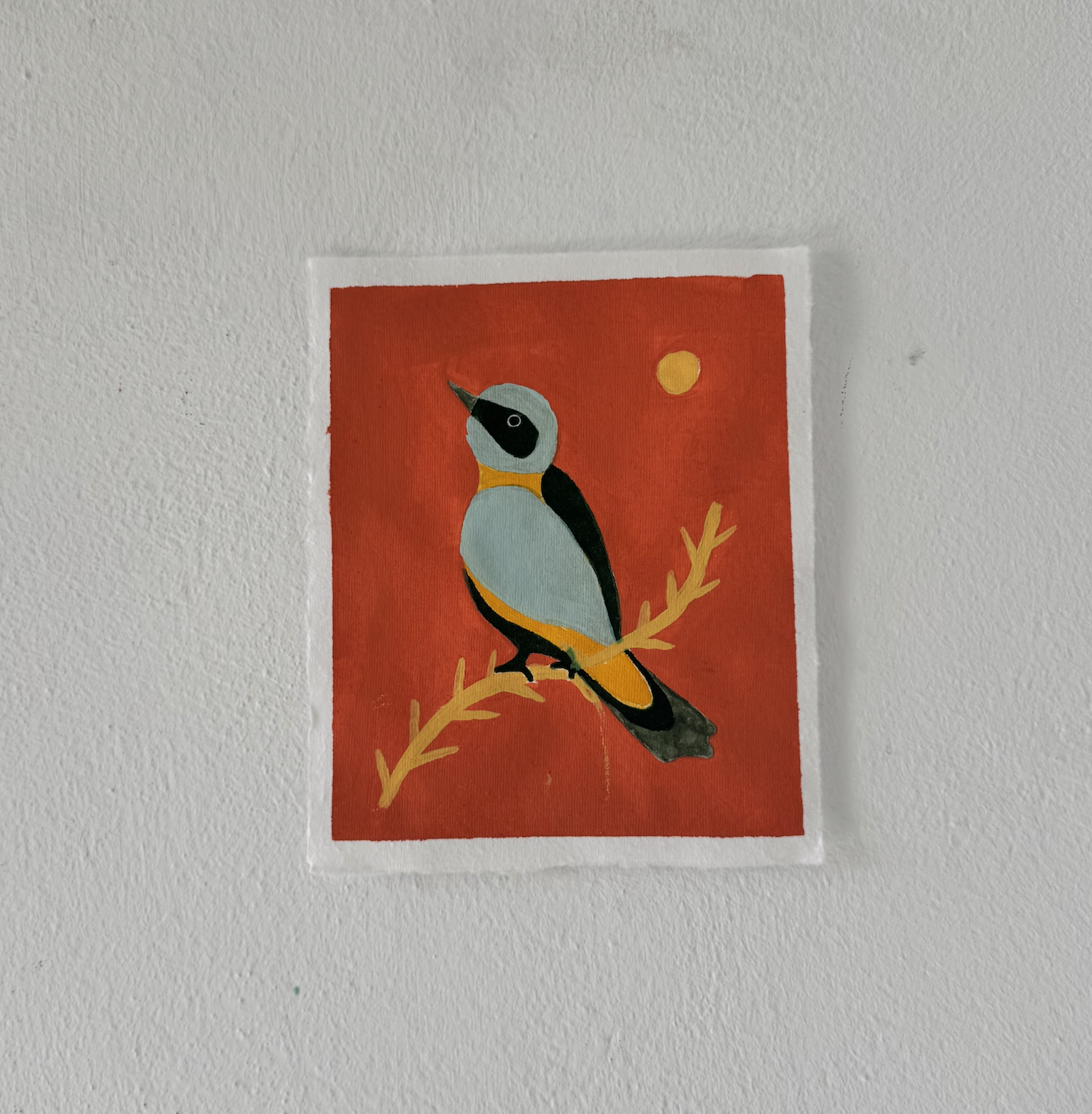 Red Wheatear - Original Painting