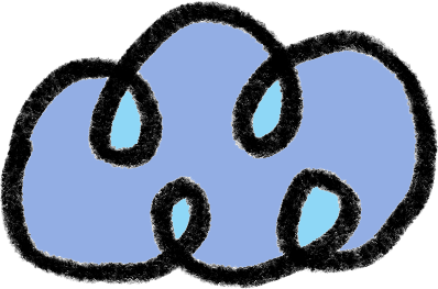 A doodle of a cloud.