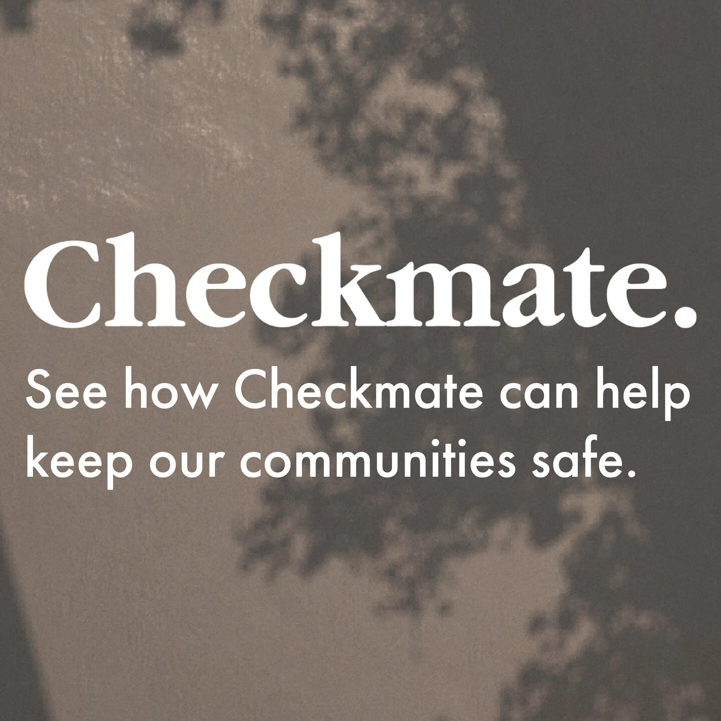 Making safety easy with Checkmate

Visit our website to learn more. https://checkmatestation.com.au/