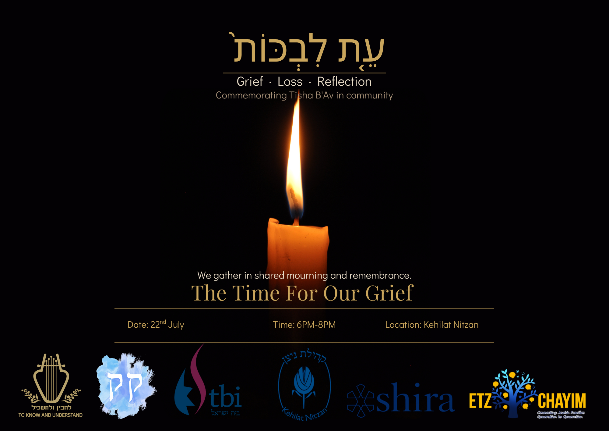 Communal Tisha B'Av Event