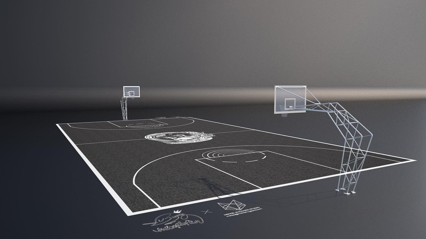 Hoop Dreams part 🏀🏀🏀
.
Just wanted to share a full-court mock-up and of this design, including some graphics and visual ideas that homie @enstregiluften and I are working on - possibly with inclusion of AR and motion graphics... 🥳
.
PS: The Pegac