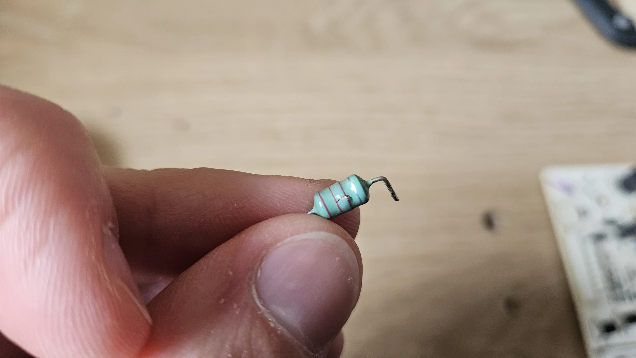 Damaged inductor