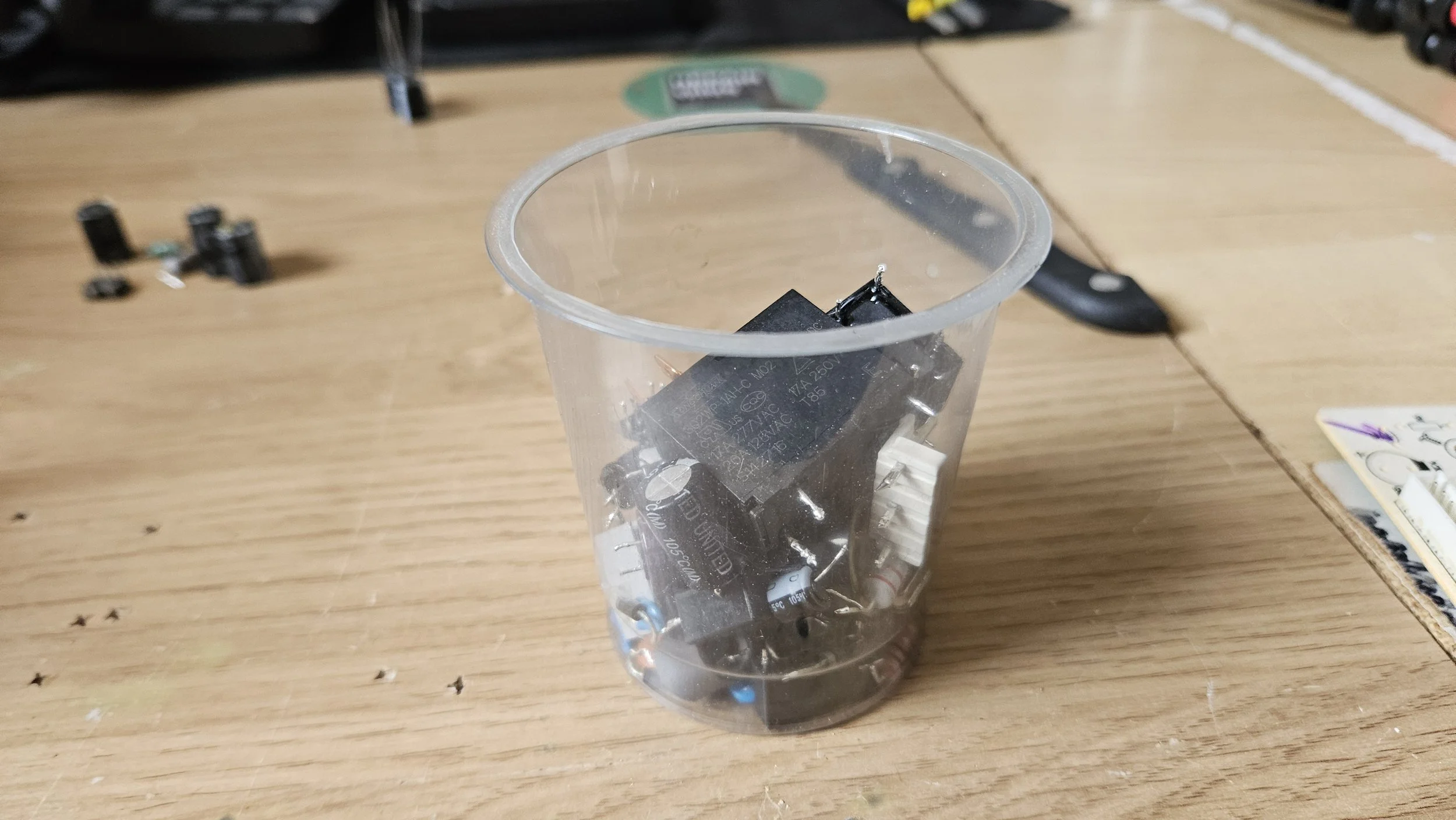 Pot of spare parts - I didn't have the right LNK chip