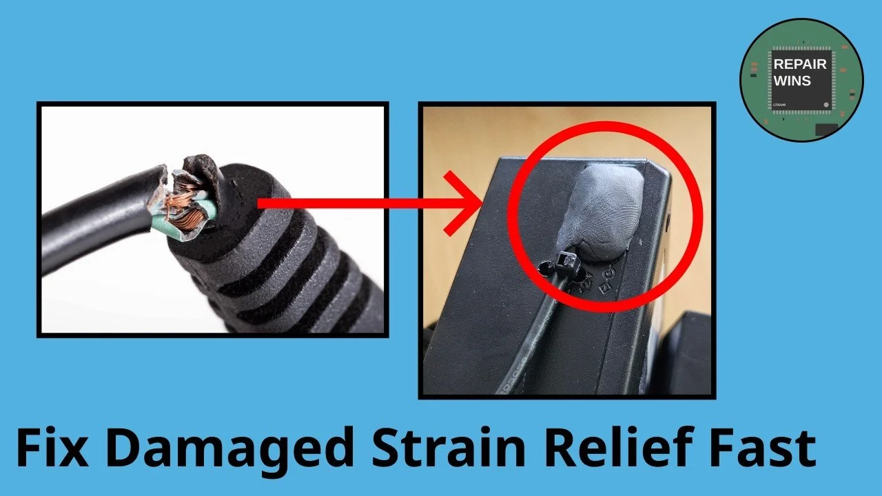 Repair a Charger with Damaged Strain Relief (without Buying a New Cable)