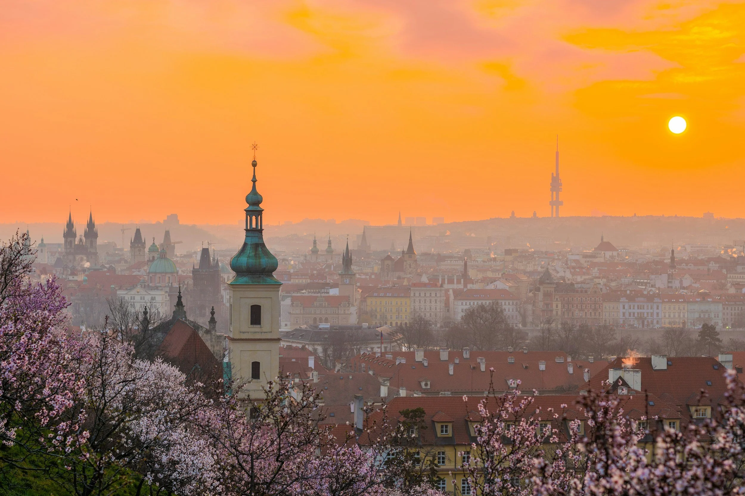 April Snow in Prague