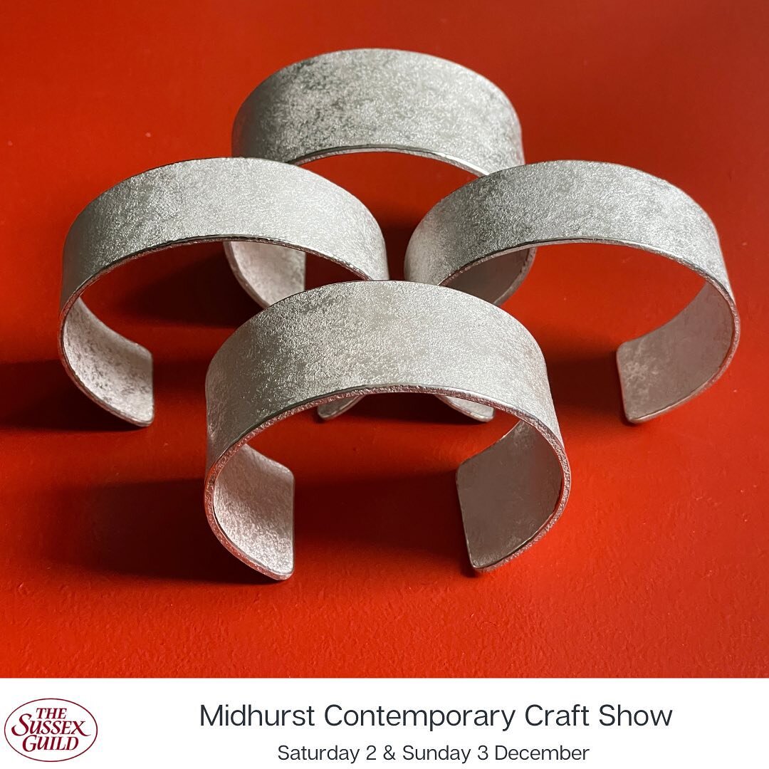 Commit to a Cuff&hellip;

If you just can&rsquo;t get my simple, striking stone-hammered cuffs out of your head, let&rsquo;s find the perfect fit for you, this weekend @thesussexguild show at Midhurst, West Sussex.  I&rsquo;ll be showing with around 