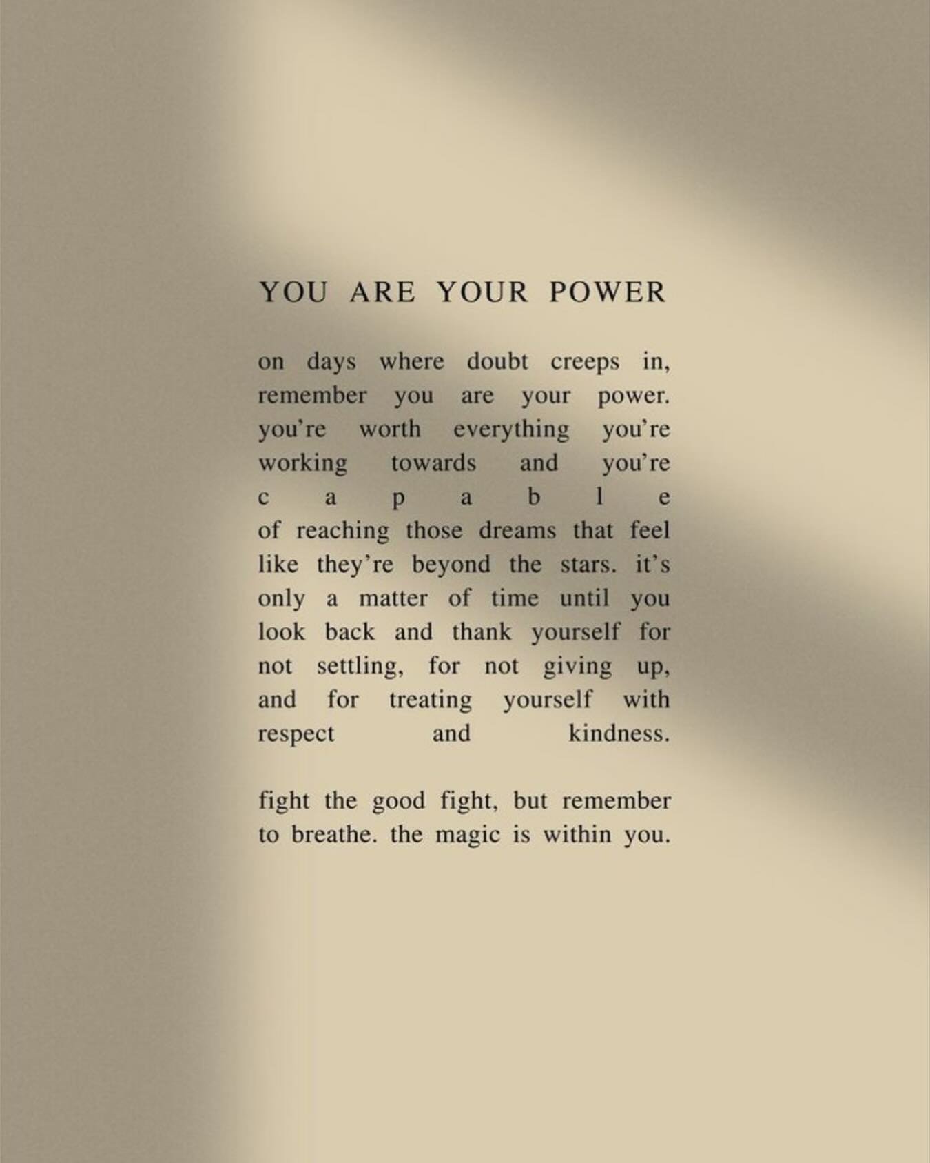 〰️ a little reminder that you are your power. You are worth everything you are working towards and you are capable of reaching those dreams. Don&rsquo;t settle, don&rsquo;t give up and treat yourself with love and kindness 

Lxx