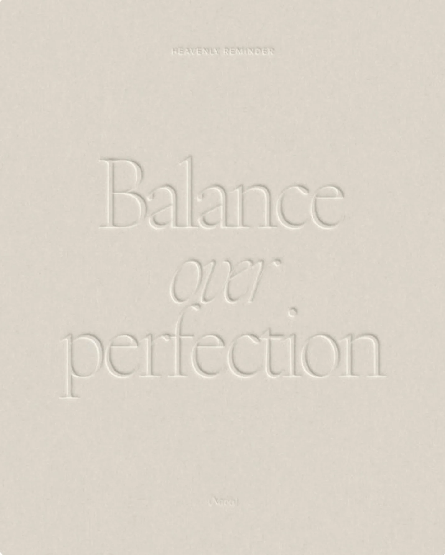〰️ Balance over perfection.
Regulate, soften, repeat.

A gentle reminder to move through this season with small, steady moments of self-care.
Not perfect, just present.