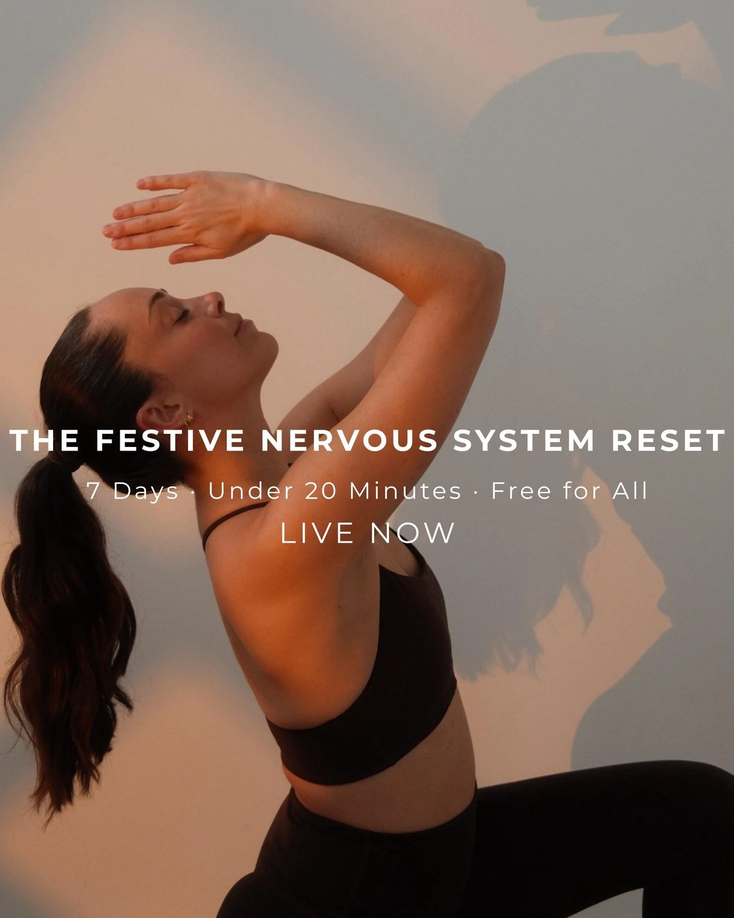 〰️ LIVE NOW: YOUR COMPLIMENTARY RESET🎄

Seven days of grounding rituals to bring you back into your body- breath, sound, stillness, slow movement and restorative release.

Tools to regulate your nervous system, ease emotional load, soften tension an