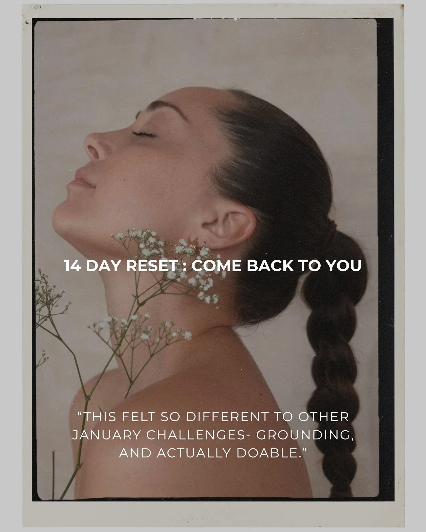 〰️ WELL DONE 🤍

In the 14-day Reset- Come back to You- whether you completed every session, moved through ten, or dipped in and out- this reset was never about doing it all. It was about returning.

Returning to movement that feels supportive.
Retur
