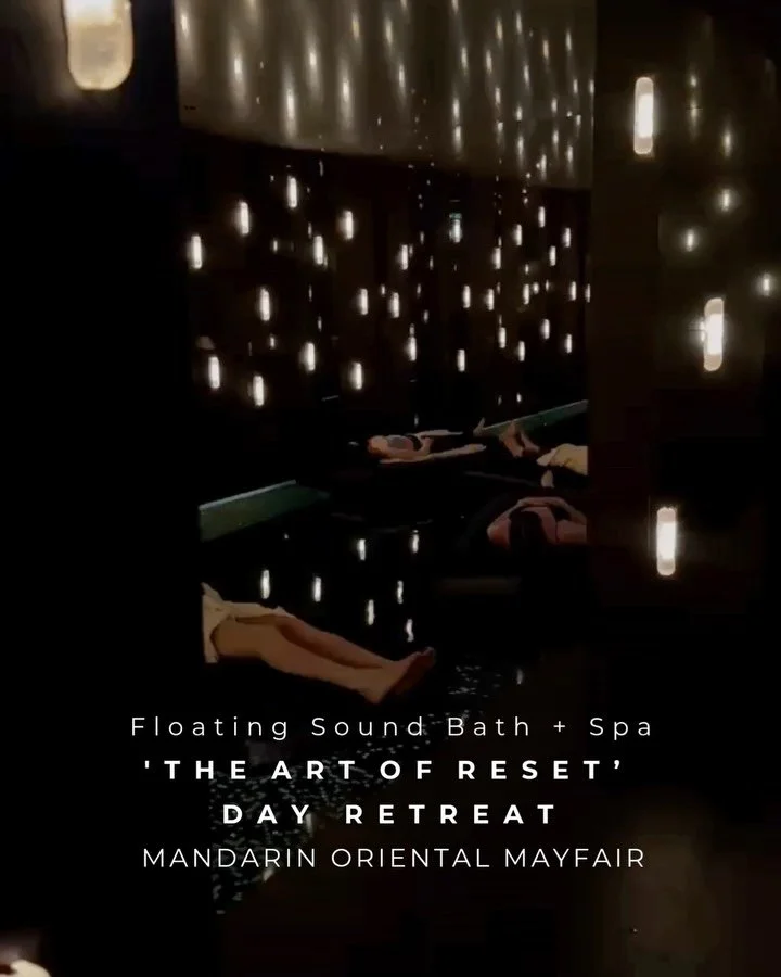 〰️ Floating Sound Healing + Spa Day
@theyogaclass.co x Mandarin Oriental, Mayfair

A monthly immersion in sound, breath and stillness, in collaboration with @urmisound

This multi-sensory, weightless sound therapy experience invites a gentle shift, s