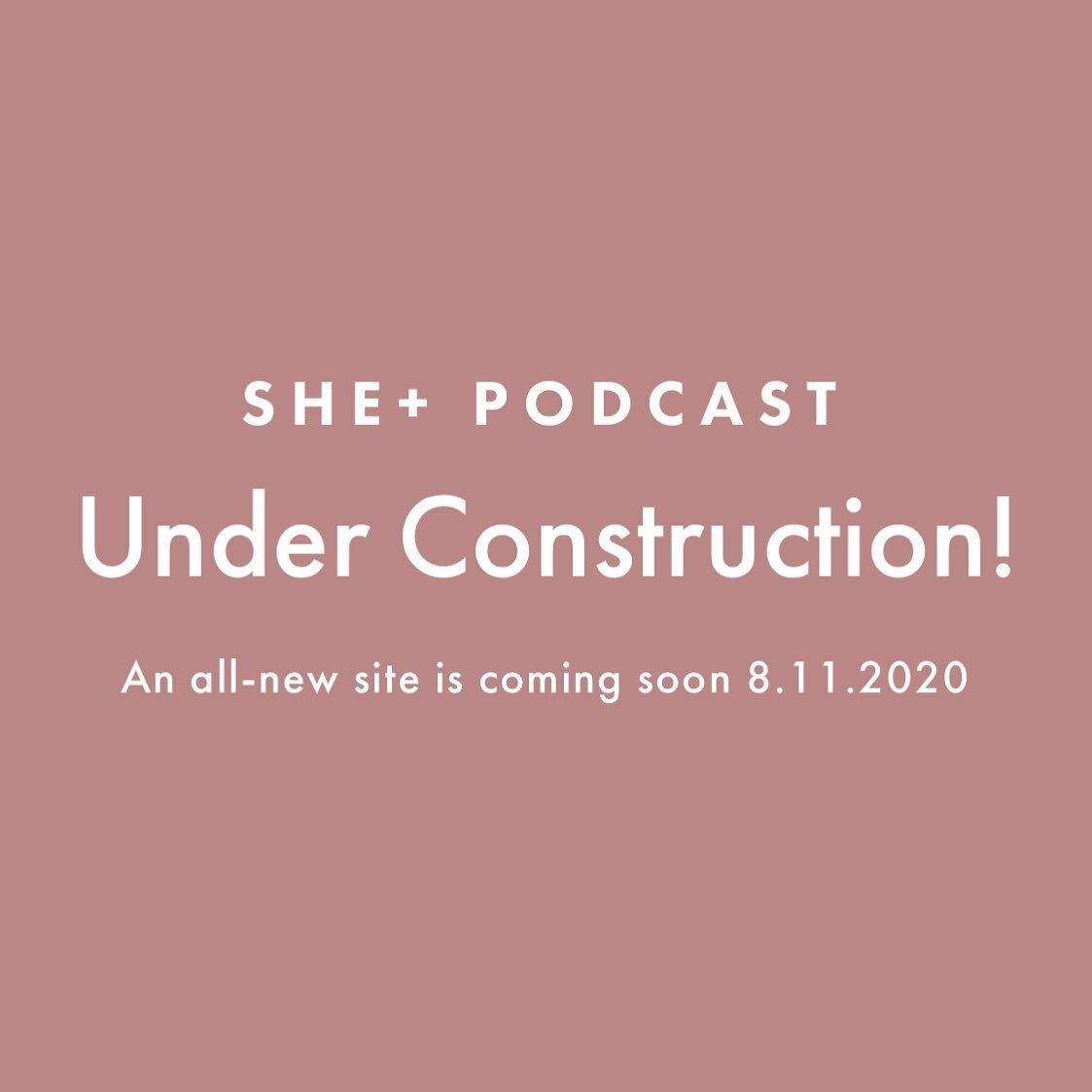 Told ya that some exciting, new things are in the works! 😍😍😍
//
An all new website coming to you this Friday! Anddddd maybe a few other things too 🤩🥳
//
www.shepluspodcast.com