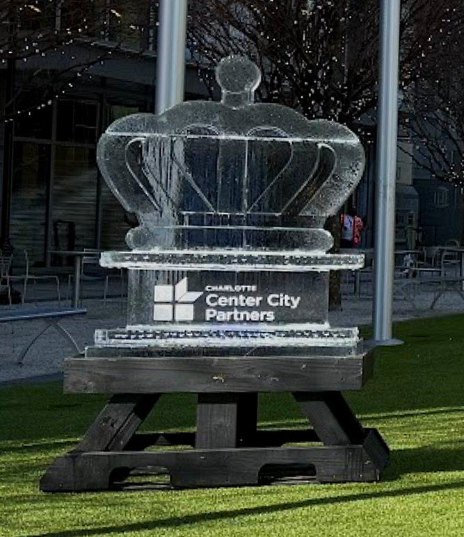 CLT Crown Ice Sculpture