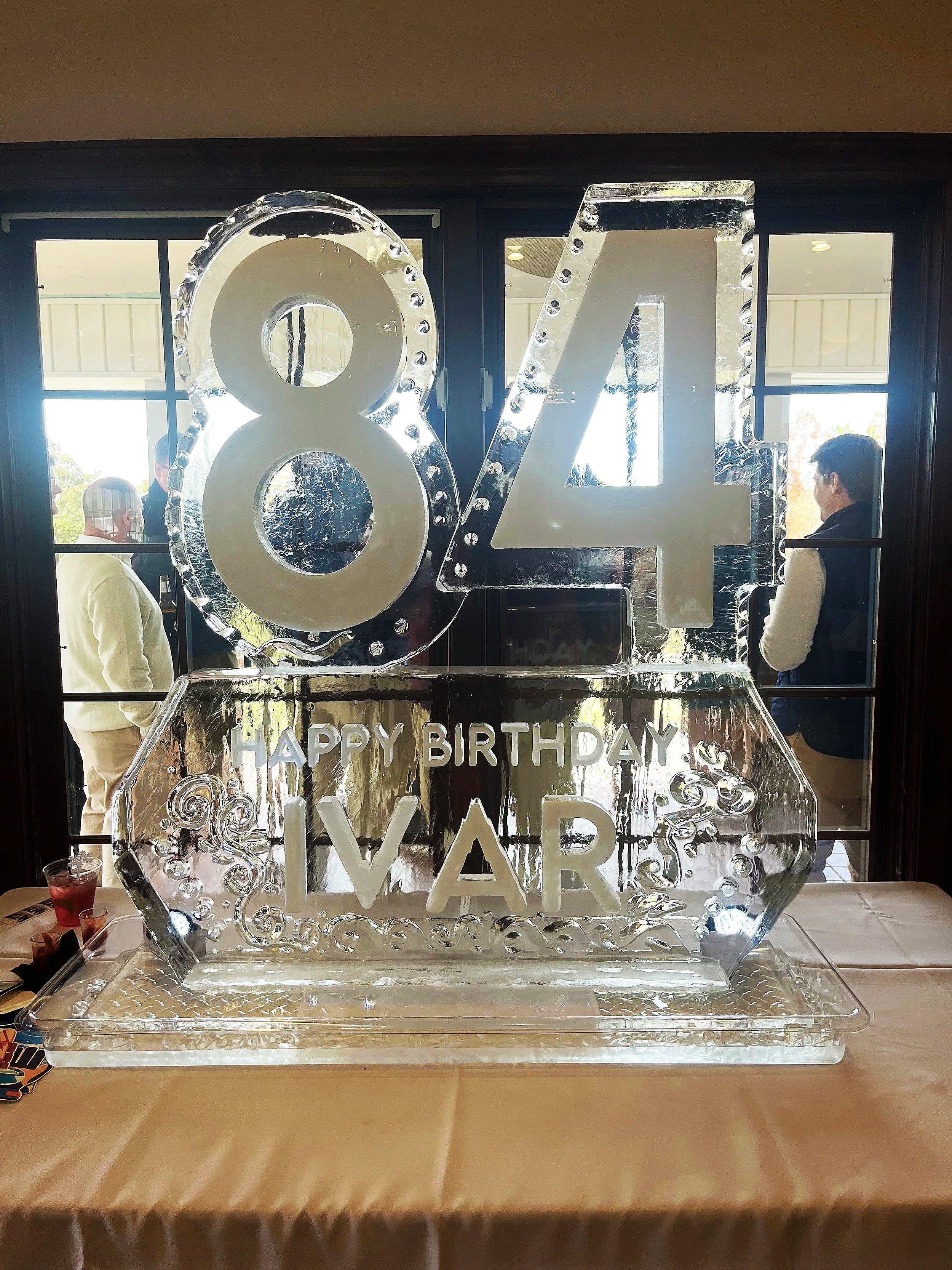Birthday Ice Sculpture