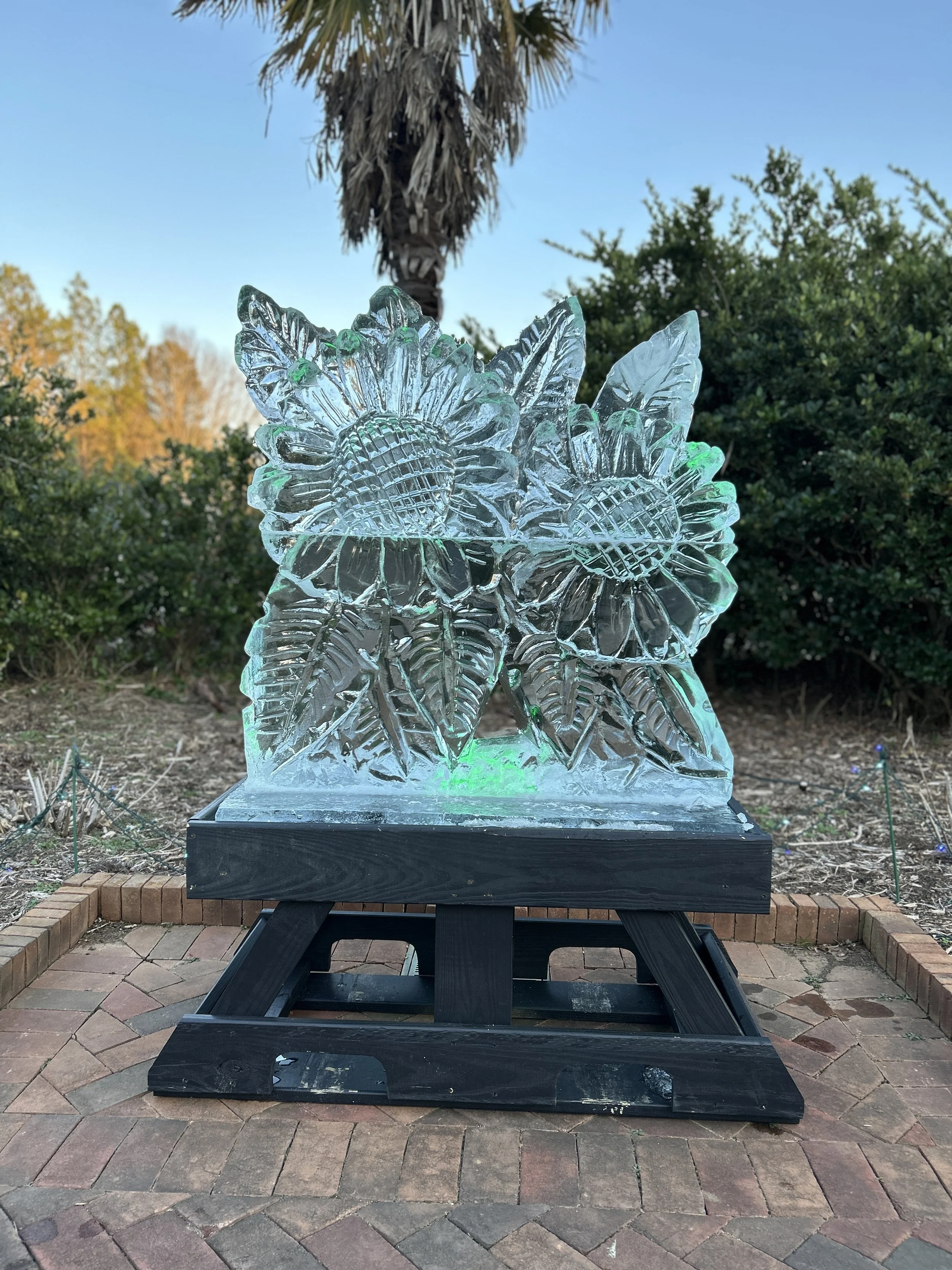 Floral Ice Sculpture