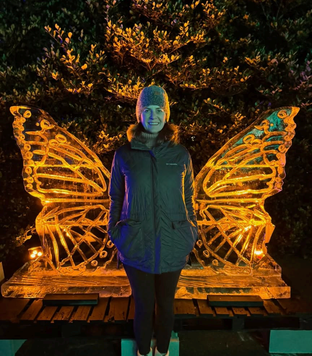 Butterfly Ice Sculpture