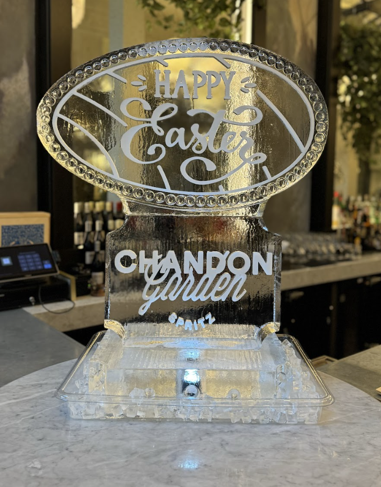 Easter Ice Sculpture Display